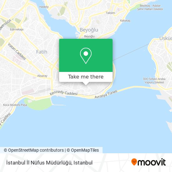 İstanbul İl Nüfus Müdürlüğü map