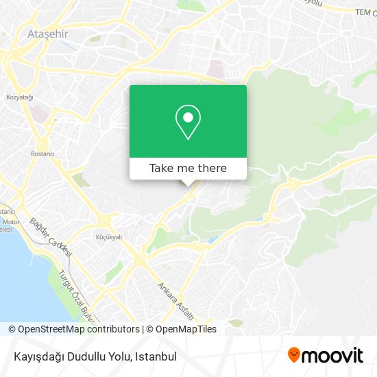 Kayışdağı Dudullu Yolu map