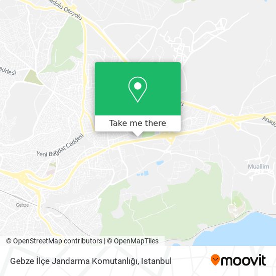 Gebze İlçe Jandarma Komutanlığı map