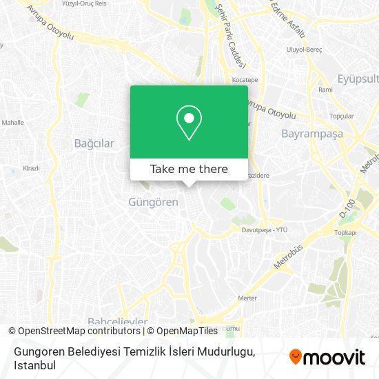 Gungoren Belediyesi Temizlik İsleri Mudurlugu map