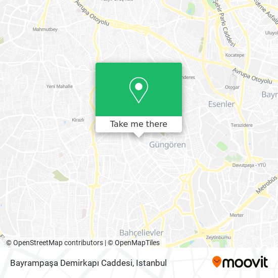 Bayrampaşa Demirkapı Caddesi map