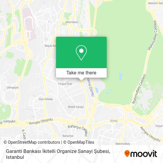 How To Get To Garanti Bankasi Ikitelli Organize Sanayi Subesi In Basaksehir By Bus Cable Car Or Metro