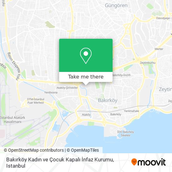 Bakırköy Kadın ve Çocuk Kapalı İnfaz Kurumu map