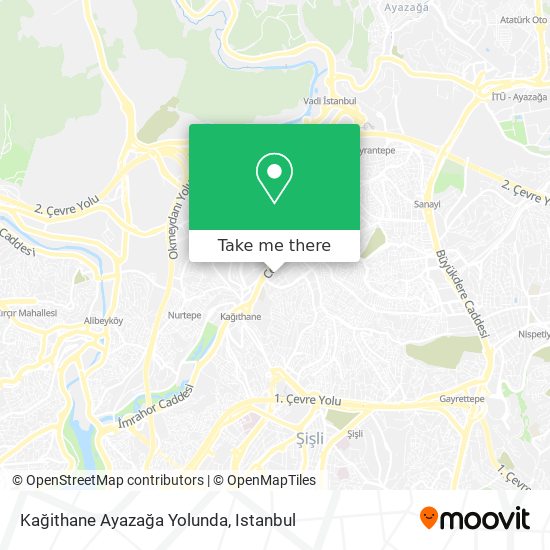 Kağithane Ayazağa Yolunda map