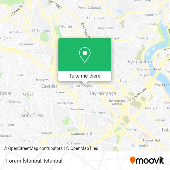 Forum İstanbul map