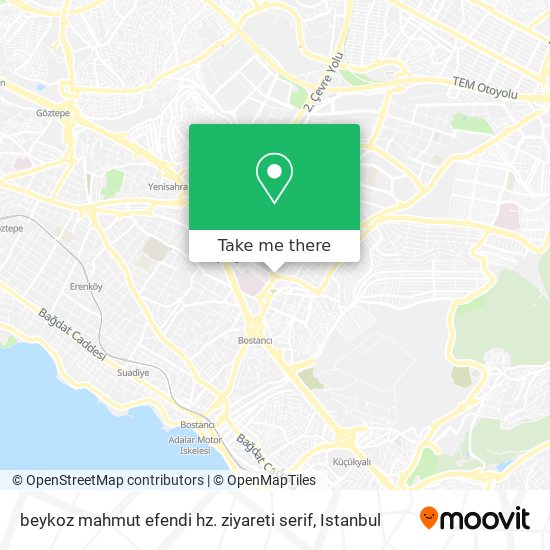 beykoz mahmut efendi hz. ziyareti serif map