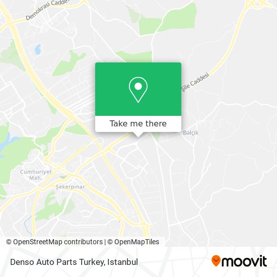 Denso Auto Parts Turkey map