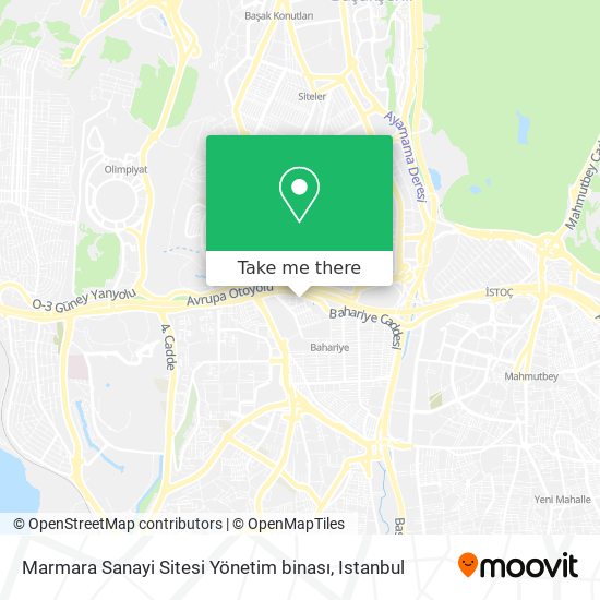 Marmara Sanayi Sitesi Yönetim binası map