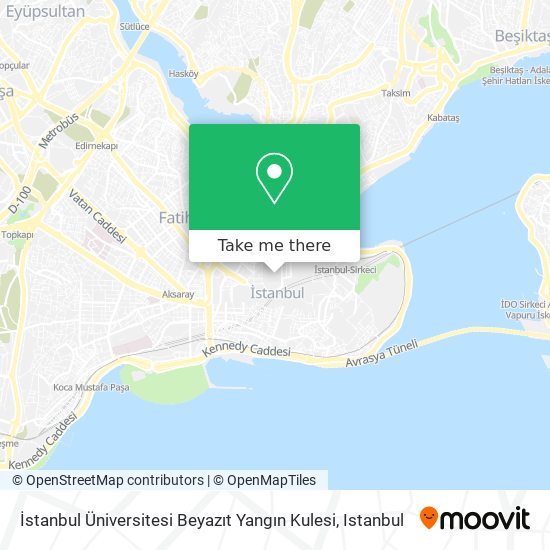 İstanbul Üniversitesi Beyazıt Yangın Kulesi map