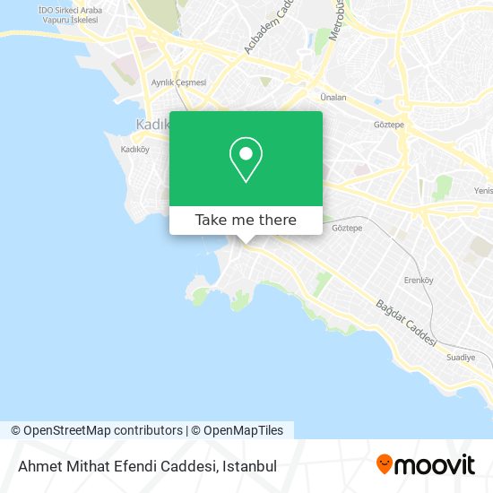 Ahmet Mithat Efendi Caddesi map