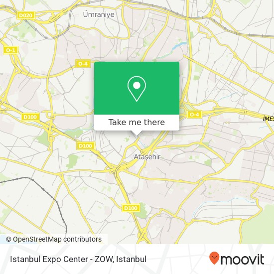 Istanbul Expo Center - ZOW map