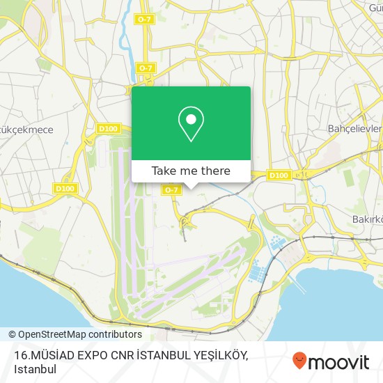 16.MÜSİAD EXPO CNR İSTANBUL YEŞİLKÖY map