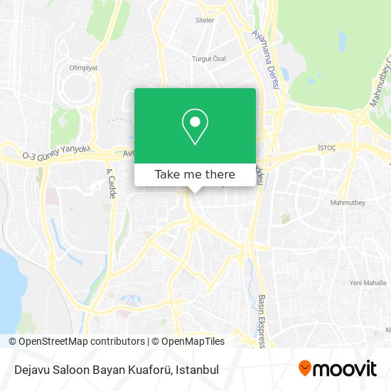 how to get to dejavu saloon bayan kuaforu in kucukcekmece by bus cable car or metro