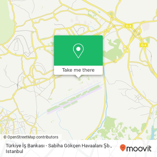 Türkiye İş Bankası - Sabiha Gökçen Havaalanı Şb. map