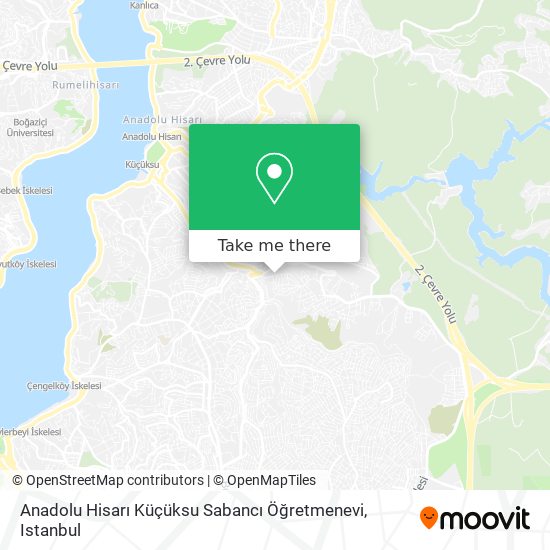 Anadolu Hisarı Küçüksu Sabancı Öğretmenevi map