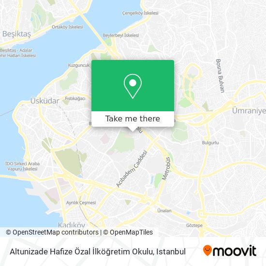 Altunizade Hafize Özal İlköğretim Okulu map