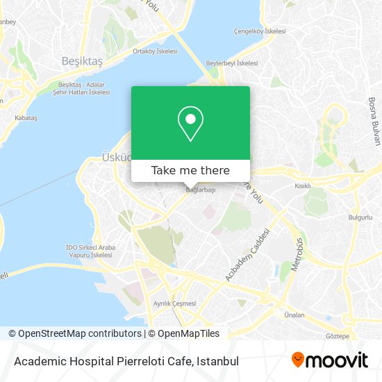 Academic Hospital Pierreloti Cafe map