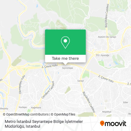 Metro İstanbul Seyrantepe Bölge İşletmeler Müdürlüğü map