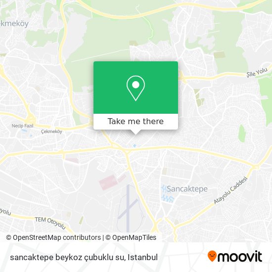 sancaktepe beykoz çubuklu su map
