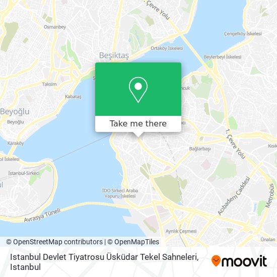 Istanbul Devlet Tiyatrosu Üsküdar Tekel Sahneleri map