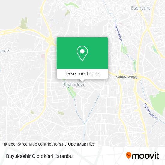 Buyuksehir C bloklari map