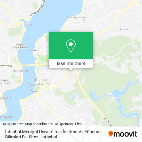 İstanbul Medipol Üniversitesi İsletme Ve Yönetim Bilimleri Fakültesi map