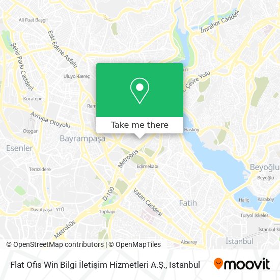 Flat Ofis Win Bilgi İletişim Hizmetleri A.Ş. map