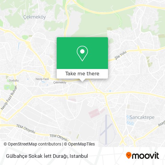 Gülbahçe Sokak İett Durağı map