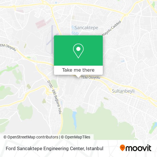 Ford Sancaktepe Engineering Center map