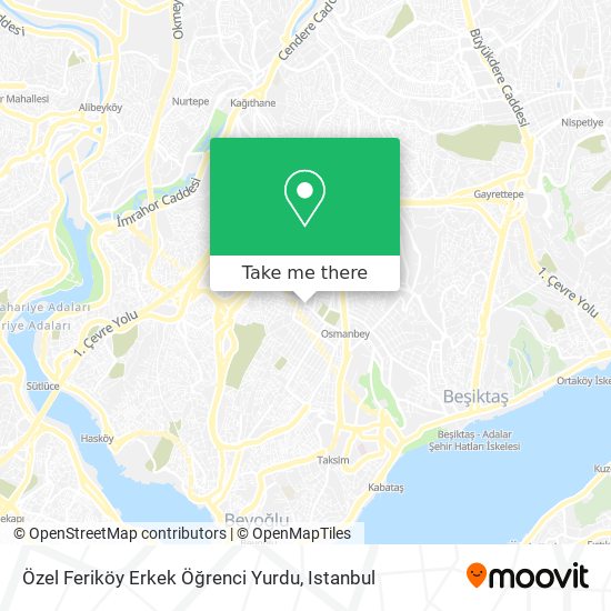 Özel Feriköy Erkek Öğrenci Yurdu map