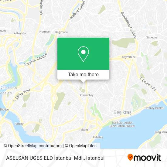 ASELSAN UGES  ELD İstanbul Mdl. map