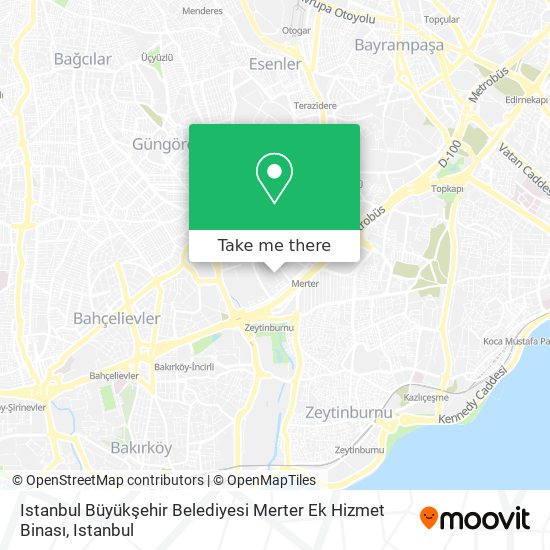 Istanbul Büyükşehir Belediyesi Merter Ek Hizmet Binası map