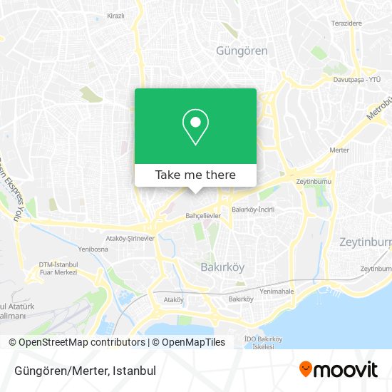 Güngören/Merter map