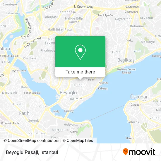 Beyoglu Pasaji map