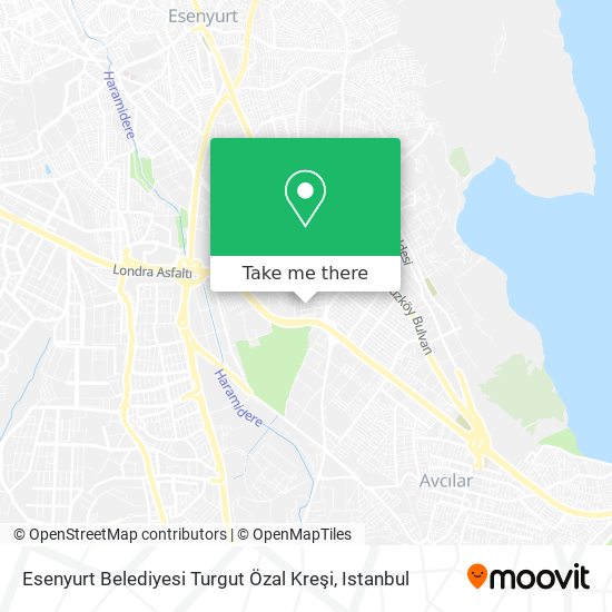 Esenyurt Belediyesi Turgut Özal Kreşi map