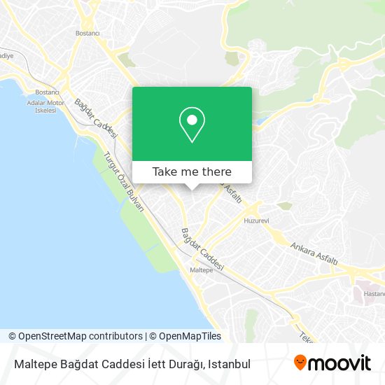 Maltepe Bağdat Caddesi İett Durağı map