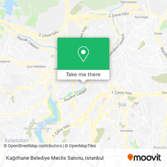 Kağıthane Belediye Meclis Salonu map