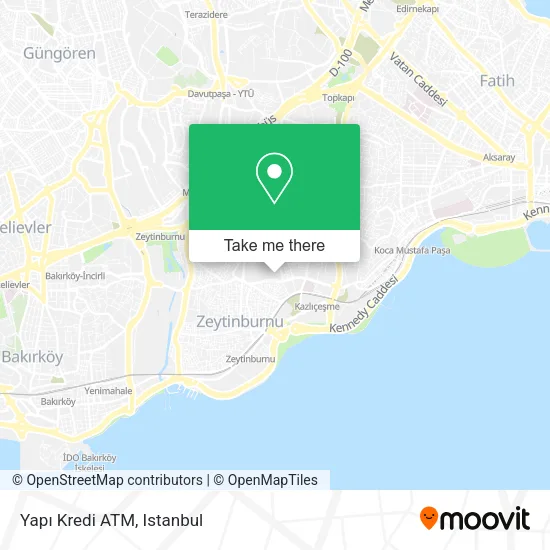 Yapı Kredi ATM map