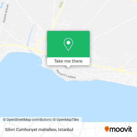 Silivri Cumhurıyet mahallesı map