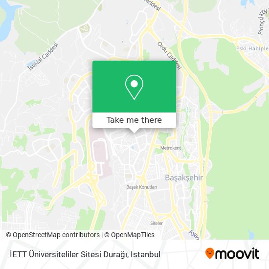 İETT Üniversiteliler Sitesi Durağı map