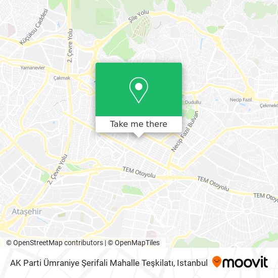 AK Parti Ümraniye Şerifali Mahalle Teşkilatı map