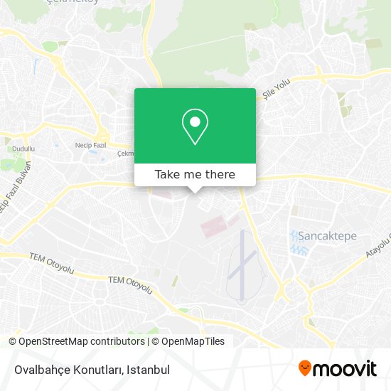 Ovalbahçe Konutları map