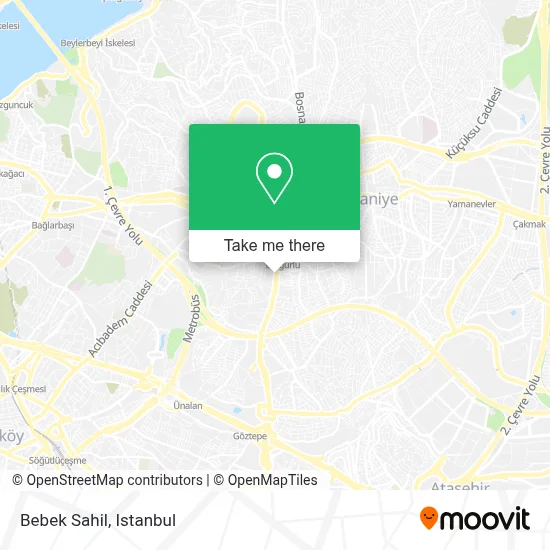 Bebek Sahil map