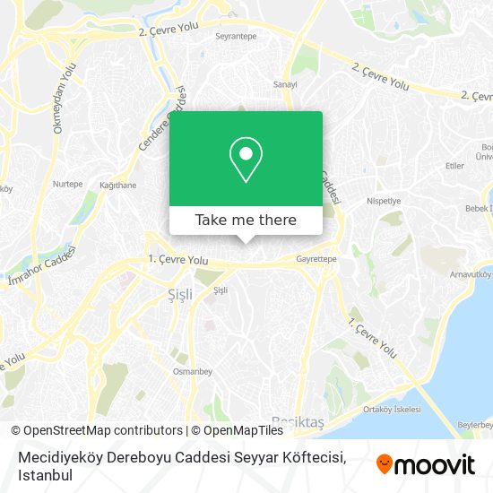 Mecidiyeköy Dereboyu Caddesi Seyyar Köftecisi map