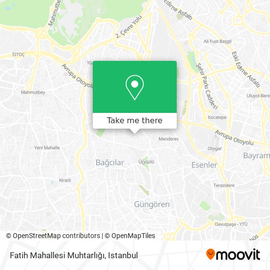 Fatih Mahallesi Muhtarlığı map