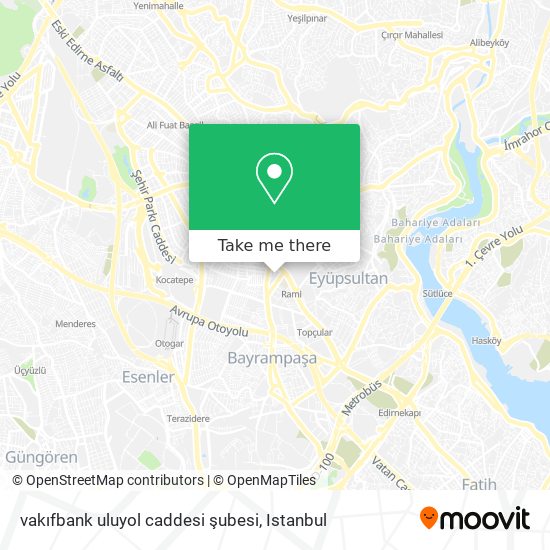 vakıfbank uluyol caddesi şubesi map