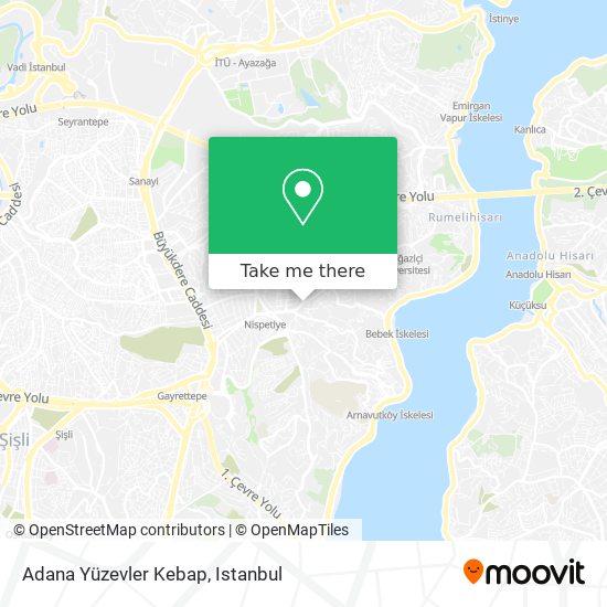 Adana Yüzevler Kebap map