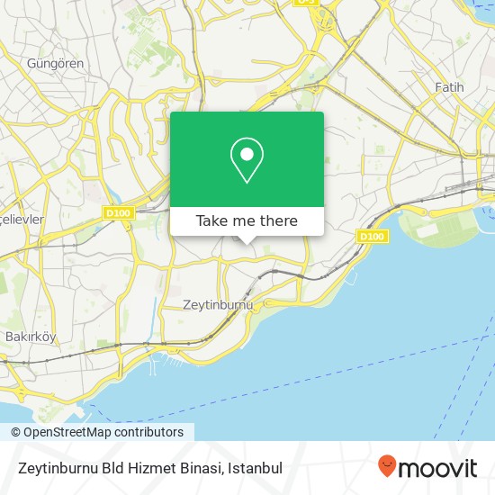 Zeytinburnu Bld Hizmet Binasi map