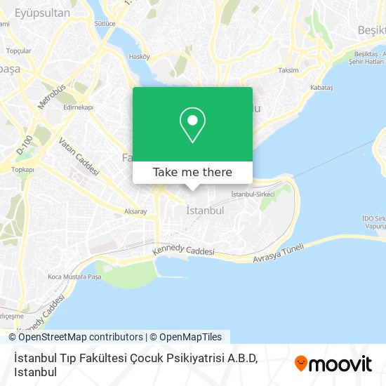 İstanbul Tıp Fakültesi Çocuk Psikiyatrisi A.B.D map