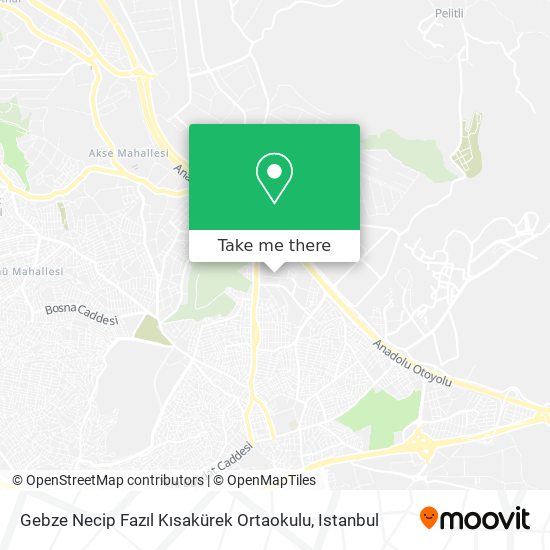 Gebze Necip Fazıl Kısakürek Ortaokulu map